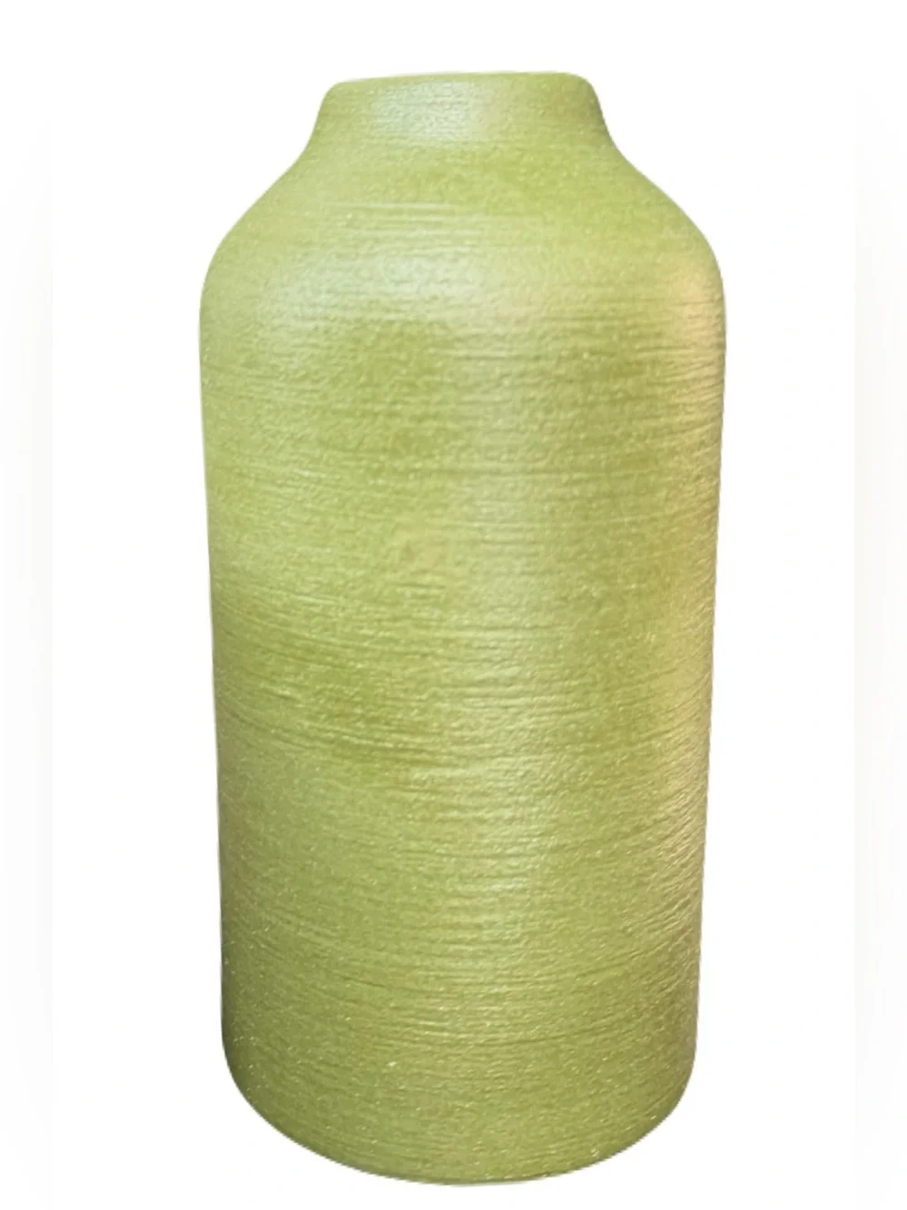 THRESHOLD NWT Short Modern Textured Ceramic Vase Green